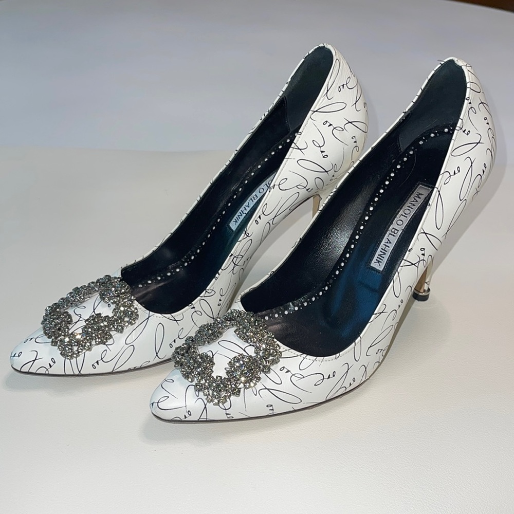 Manolo Blahnik White Decade Of Love